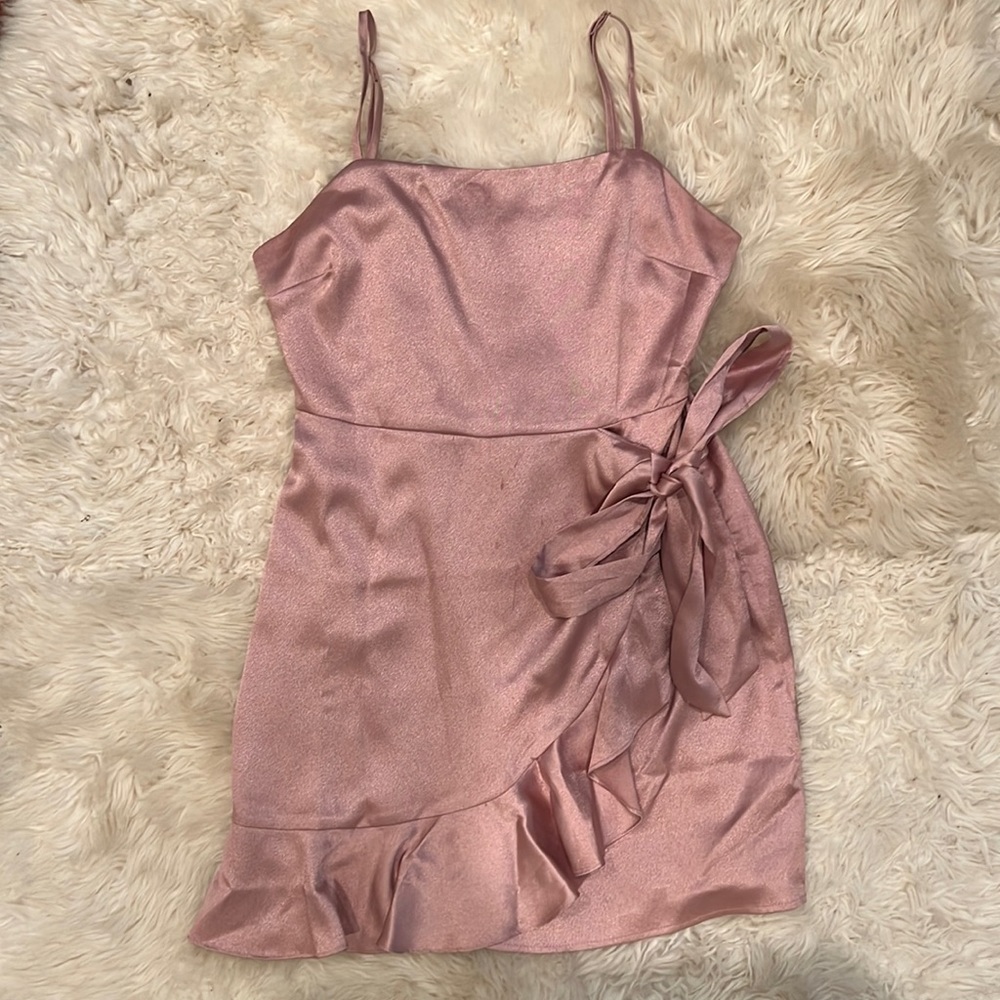 Pink Satin Dress - The Impeccable Pig